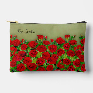 Levendige Rood Rozen Tuin Bloemmotief Etui