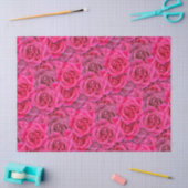 Levendige roos bloemen Naadloos patroon Bloem roze Tissuepapier (Craft)