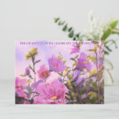 Levendige Rose van Sharon in Roze Paars Rood Geel (Staand voorkant)