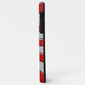 Levendige Roundel Sunburst Design Carbon Fibre Sty Case-Mate iPhone Case (Achterkant/links)