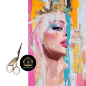 Levendige Royalty-Abstracte Art Decoupage Tissuepapier