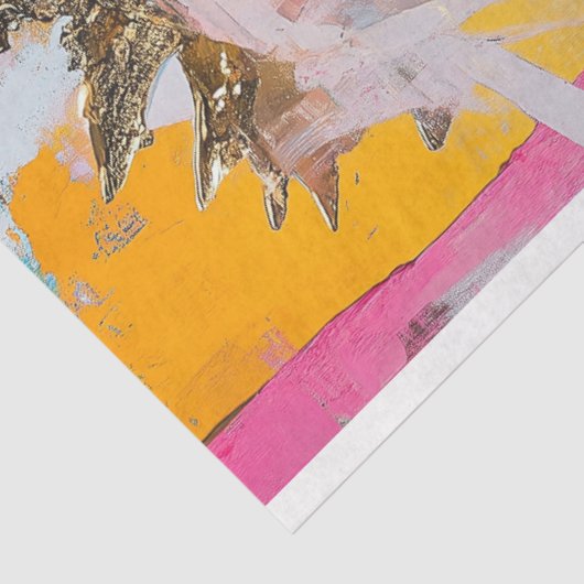 Levendige Royalty-Abstracte Art Decoupage Tissuepapier (Detail)