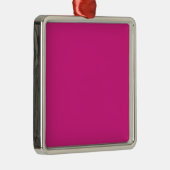 Levendige roze achtergrond metalen ornament (Rechts)