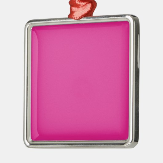 Levendige roze achtergrond metalen ornament (Links)