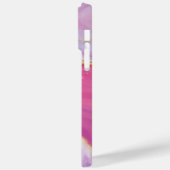 Levendige Roze Alcohol Inkt en Glitter Telefoon Ca Case-Mate iPhone Case (Achterkant / Links)