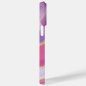 Levendige Roze Alcohol Inkt en Glitter Telefoon Ca Case-Mate iPhone Case (Achterkant / Rechts)