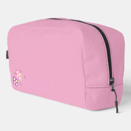 Levendige Roze Bijentas met Honeycomb Design Toilettasje