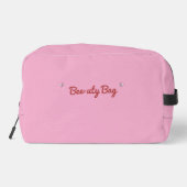 Levendige Roze Bijentas met Honeycomb Design Toilettasje (Achterkant)