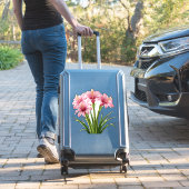Levendige Roze Bloemen Sticker (Koffer Insitu)