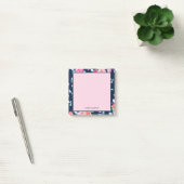 Levendige Roze Bloemige Aangepaste Naam Post-it® Notes (Kantoor)