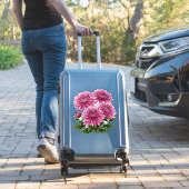 Levendige Roze Chrysanten in Bloei Sticker (Koffer Insitu)