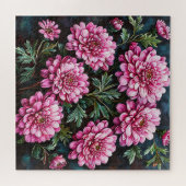 Levendige Roze Chrysanten Legpuzzel (Horizontaal)