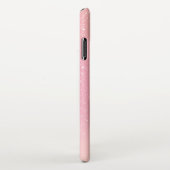 Levendige roze en glitterachtige achtergrond iPhone hoesje (Rechterkant)