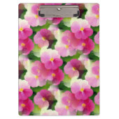 Levendige roze en witte impatiens Vloeiend Patroon Klembord (Voorkant)