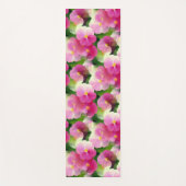 Levendige roze en witte impatiens Vloeiend Patroon Yogamat (Voorkant)