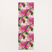 Levendige roze en witte impatiens Vloeiend Patroon Yogamat (Achterkant)