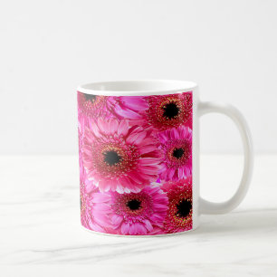 Levendige Roze Gerbera Tulp Patronen Mok   Krachti