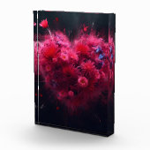 Levendige roze hart burst fotoblokken (Rechts)