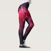 Levendige roze hart burst leggings (Rechts)