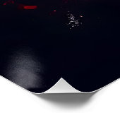 Levendige roze hart burst perfect poster (Hoek)