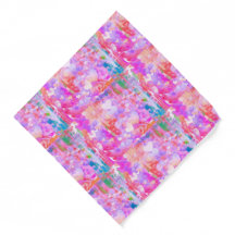 Levendige roze Hearted Bandana