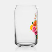 Levendige roze klaprozen bloemenbloesem Vrijgezell Blikvorm Glas (Rechts)