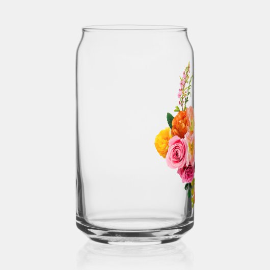 Levendige roze klaprozen bloemenbloesem Vrijgezell Blikvorm Glas (Rechts)