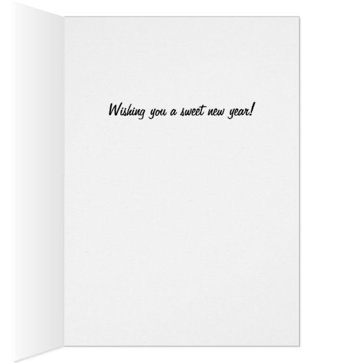 Levendige Roze Kosmos Bloem Rosh Hashanah Kaart (Binnen (Rechts))