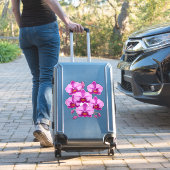 Levendige Roze Orchideeën Bloemcluster Sticker (Koffer Insitu)