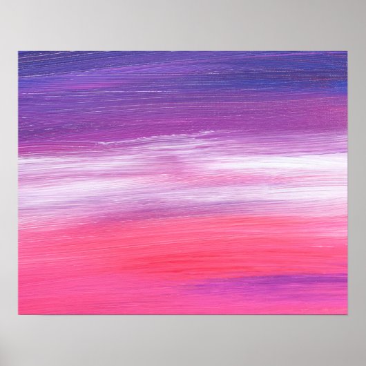 LEVENDIGE ROZE PAARSE ABSTRACTE TEXTUUR POSTER (Voorkant)