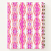 Levendige roze Paarse Golden Geode Notitieboek (Achterkant)