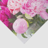 Levendige Roze Pioenolie Geschilderd Effect Tissuepapier (Detail)