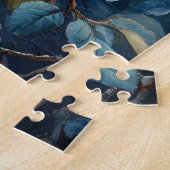 Levendige roze pioenroos bloemen Waterverf Legpuzzel (Zijkant)