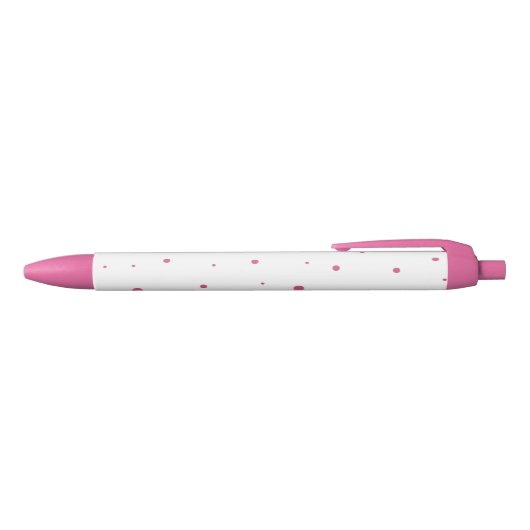 Levendige roze Polkadot Pen (Bovenkant)