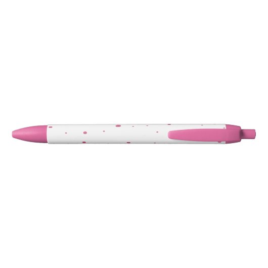 Levendige roze Polkadot Pen (Achterkant)