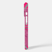 , levendige roze prachtige, stijlvolle, stijlvolle Case-Mate iPhone case (Achterkant / Links)