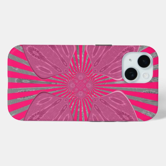 , levendige roze prachtige, stijlvolle, stijlvolle Case-Mate iPhone case (Achterkant (horizontaal))