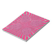 , levendige roze prachtige, stijlvolle, stijlvolle notitieblok (Linkerzijde)