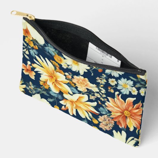 Levendige roze-rode en delicate witte bloemen etui (Open)