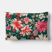 Levendige roze-rode en delicate witte bloemen etui (Voorkant)