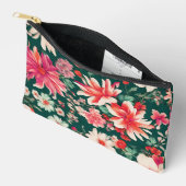 Levendige roze-rode en delicate witte bloemen etui (Open)