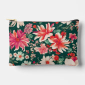 Levendige roze-rode en delicate witte bloemen etui (Voorkant)