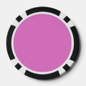 Levendige roze roos uitsnijding poker chips (Achterkant)