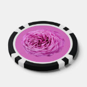 Levendige roze roos uitsnijding poker chips (Enkel)