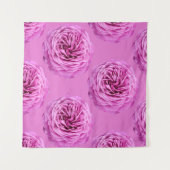 Levendige roze roos uitsnijding wandkleed (Voorkant (horizontaal))