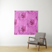 Levendige roze roos uitsnijding wandkleed (In Situ (horizontaal))