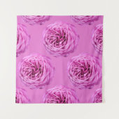 Levendige roze roos uitsnijding wandkleed (Voorkant)