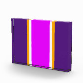 Levendige Roze Royal Paarse Verticale Racing Strip Fotoblokken (Rechts)