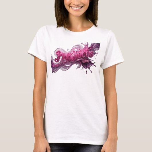 Levendige Roze ROZE FOCUS Shirt Ontwerp (Voorkant)