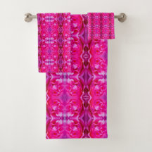 Levendige roze rozenblaadjes M-size bloemmotief